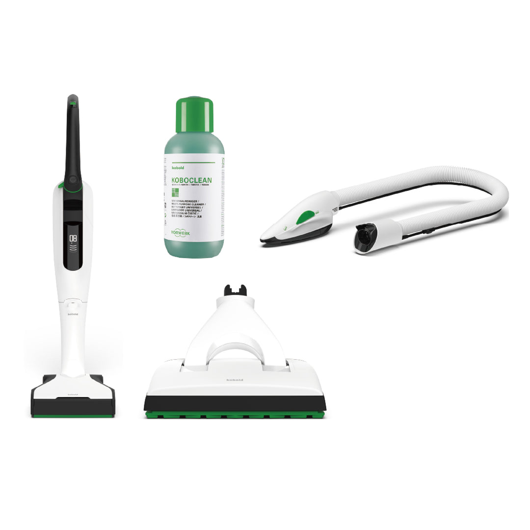 VK7 Cordless Vacuum Cleaner - Basic + SP7 2-in-1 Wet Mop and Dry Mop Head + PB7 Sofa and Fabric Furniture Head