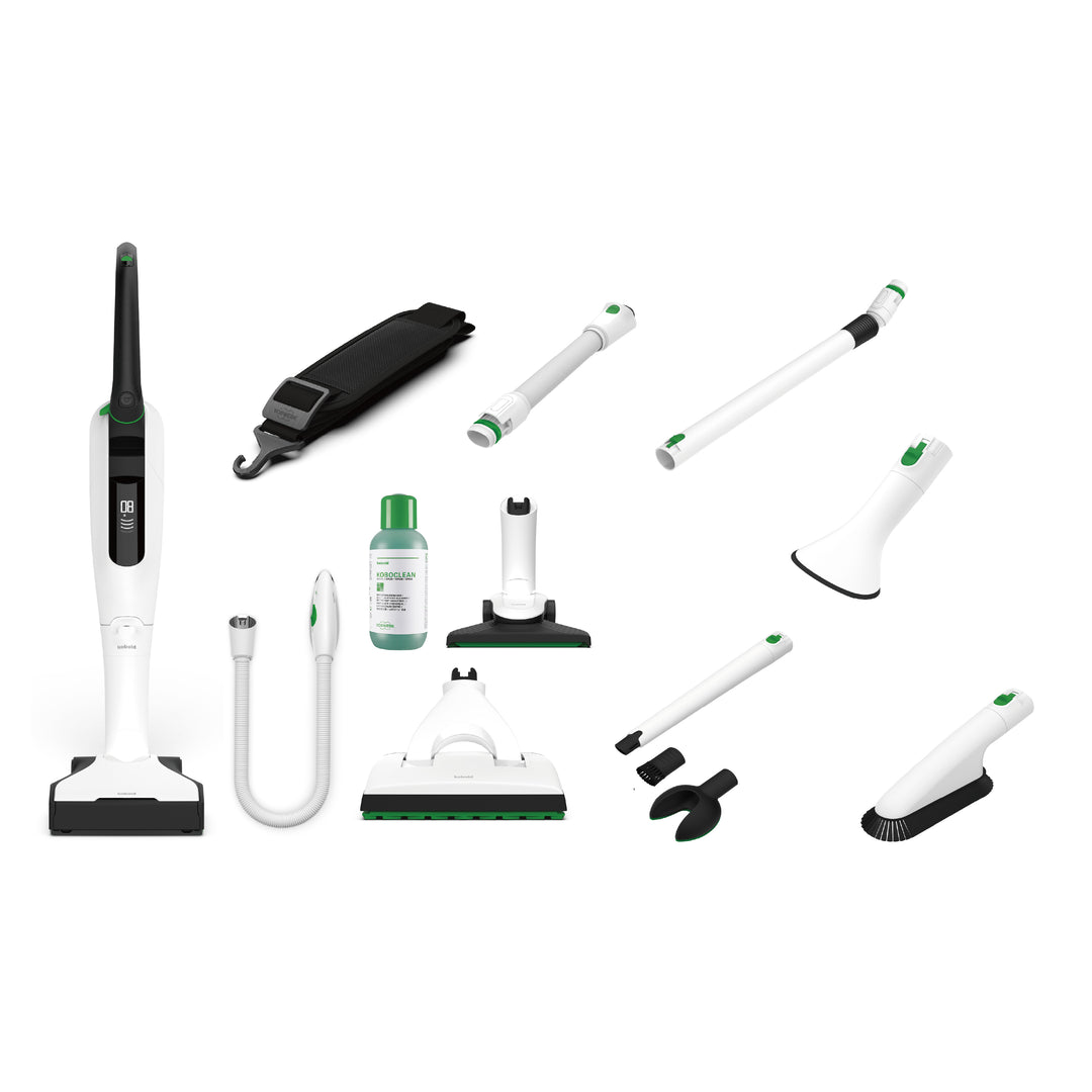 VK7 Cordless Vacuum Cleaner - Basic + SP7 2-in-1 Wet Mop and Dry Mop Head + PB7 Sofa and Fabric Furniture Head