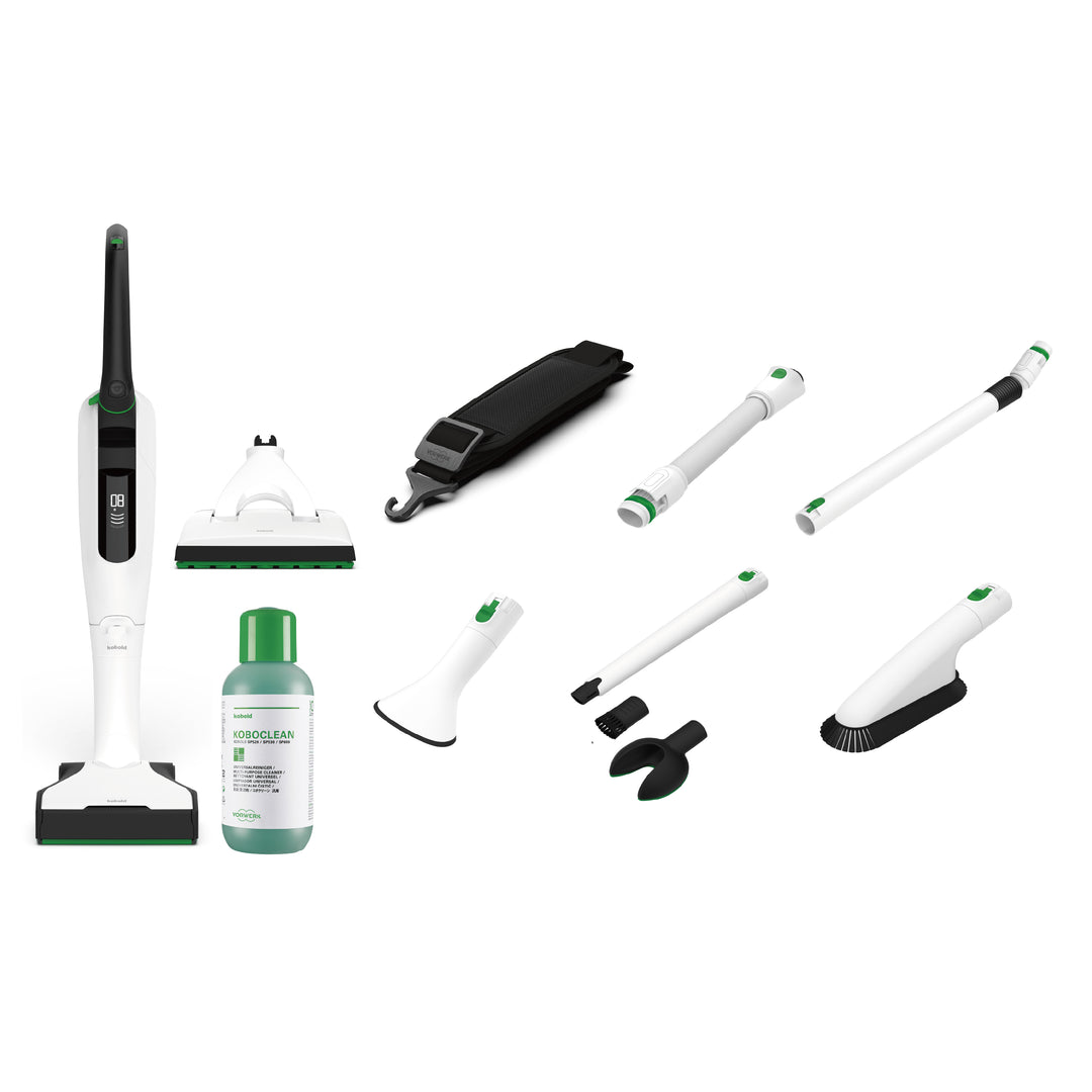 VK7 Cordless Vacuum Cleaner - Basic + SP7 2-in-1 Wet Mop and Dry Mop Head + PB7 Sofa and Fabric Furniture Head